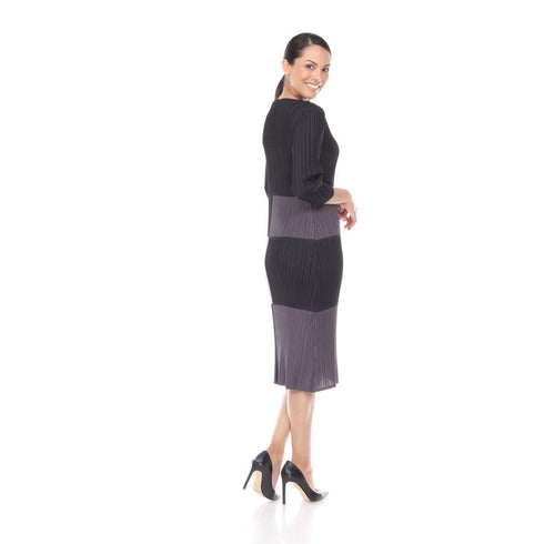 3/4 Sleeve ColorBlock Dress - DR1092